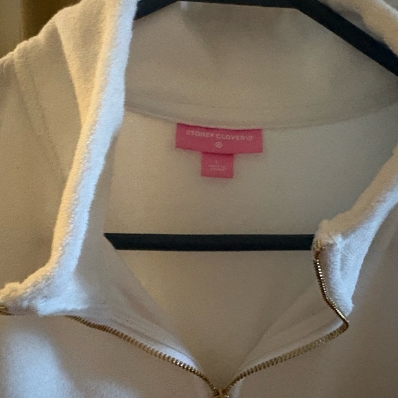 Stoney Clover Target Collab White Quarter-Zip Pullover- Terry Cloth - Picture 4 of 8